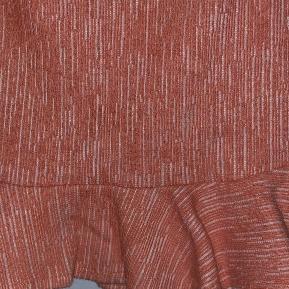 Kid's Gianni Bini GB Girls Coral Pink Peplum Top - Picture 3 of 5